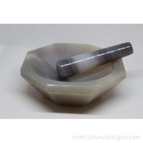 Agate Mortar and Pestle for Laboratory Use